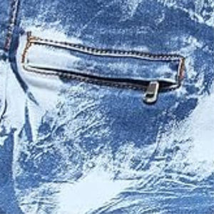 Pantalones cortos de mezclilla azul de la mejor calidad 100% algodón para hombre, ecológicos, informales, de cintura media, de punto recto, verano y otoño - Product Image 4