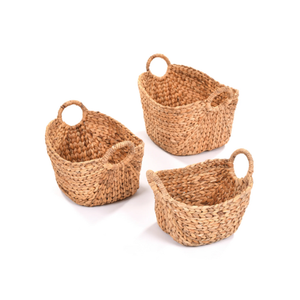 Cesta de mimbre de jacinto de agua natural al por mayor nuevo diseño barato personalizado de 99 DATOS DE ORO de Vietnam - Product Image 6