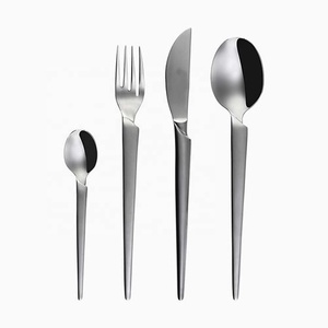 ชุดเครื่องเงินสแตนเลสขัดเงาเคลือบเงาทำจากเงินรอยัลด้ามเข็มแบบเรียบง่ายเต็มรูปแบบดีไซน์สุดสร้างสรรค์ - Product Image 1