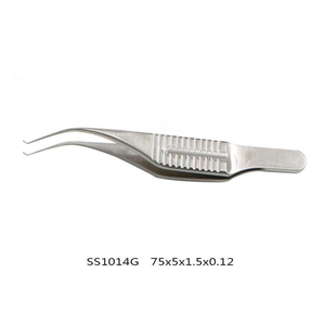 Pinzas Quirúrgicas Oftálmicas de Acero Inoxidable para Córnea, Instrumentos de Arco con Dientes, Juego de Instrumentos de Pinzas Oftálmicas, Reutilizables, Manuales - Product Image 4