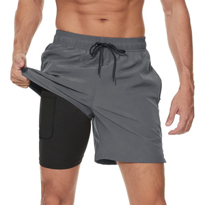Short de bain d'été à séchage rapide pour hommes, vêtements de plage respirants, production personnalisée OEM avec logo et option de marque privée - Product Image 1