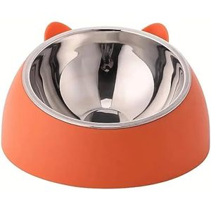 Ensemble de deux bols pour animaux de compagnie en acier inoxydable, plat de nourriture et d'eau pour chat et chien avec plateau, pour usage domestique - Product Image 6