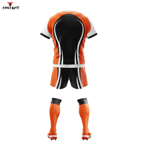 2025 Kit de uniformes de Rugby con diseño de sublimación 100% Material de poliéster hecho Kit de uniforme de Rugby de sublimación transpirable a la venta - Product Image 2