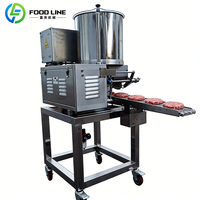 Machine de transformation commerciale pour la formation de galettes de viande de burger de différentes tailles