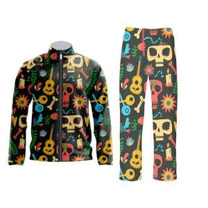 ออกแบบชุดลำลองฤดูหนาวของคุณเอง เสื้อฮู้ดดี้ระบายอากาศได้ดีและกางเกงจ็อกเกอร์ทรงเข้ารูป ชุดวอร์มผู้ชายแบบกำหนดเอง พร้อมเชือกผูก - Product Image 3