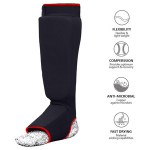 Chất Lượng Cao Neoprene Miếng Đệm Ống Chân Mma Chân Chân Bảo Vệ Muay Thái Bảo Vệ Ống Chân Kickboxing Cơ Thể Đấm Bốc Bảo Vệ Ống Chân Trực Tuyến Bán - Product Image 2