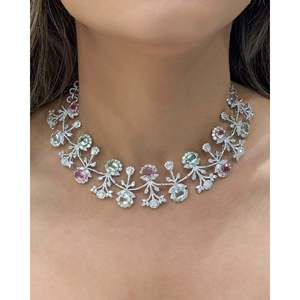 Collar de Diamantes con Turmalina Corset Code - Product Image 4