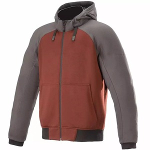 Sudadera con capucha blindada para montar en motocicleta para hombre, sudadera protectora con cremallera para motorista, chaqueta reforzada para moto con armadura extraíble para montar - Product Image 1