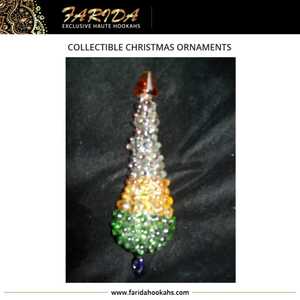 Adornos de decoración de Navidad coleccionables, cristal dorado 2025, nuevo estilo de diseño único, árbol artesanal de Navidad egipcio hecho a mano de lujo - Product Image 2