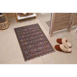 Tapis imprimé à motif hexagonal, tapis de sol bohème, tapis décoratif coloré, tapis doux à poils longs - Product Image 5