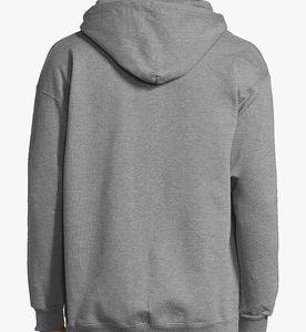 Vente en gros de sweat à capuche en coton épais avec fermeture éclair OEM sweat à capuche uni vierge à épaules tombantes avec fermeture éclair pour hommes - Product Image 2