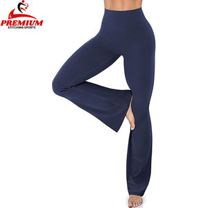 High Waisted Yoga <b>Flare</b> Pants Skin-Friendly Workout Gym <b>Leggings</b> Comfortable Sportswear - Product Image 6