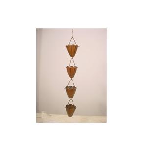 Campana de cadena de lluvia de hierro de Color negro para colgar en el jardín, adornos de uso decorativo, decoración de temporada lluviosa - Product Image 4