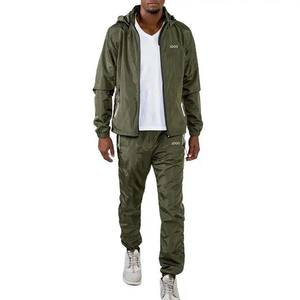 Sudadera con Capucha forrada de seda brillante Sudadera con capucha personalizada con estampado de terciopelo chándales transpirables de alta calidad para hombres OEM - Product Image 5