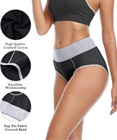 Sous-vêtements décontractés taille haute pour femmes grandes tailles, en dentelle perforée avec boutons, respirants, écologiques, antibactériens, en tricot doux au toucher pour adultes