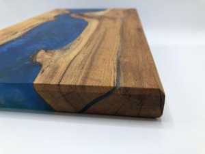 Tabla de servir de madera epoxi de nuevo diseño, bloque de corte de cocina decorativo para verduras, frutas, queso y pan - Product Image 5