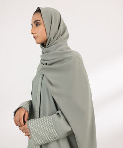 Abaya larga de mujer cómoda de mejor diseño personalizado abaya de mujer islámica al por mayor a bajo precio nuevo en blanco liso personalizado - Product Image 6