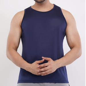 Débardeur de sport musculaire d'été pour hommes, t-shirt sans manches uni, coton de haute qualité, côtelé serré, débardeur de course à pied pour hommes - Product Image 2