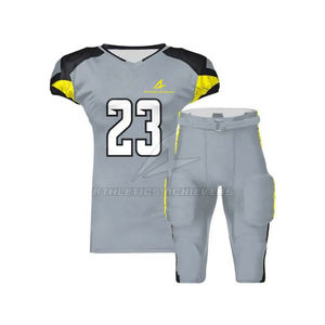 Uniforme de football américain de haute qualité 2025 Offre Spéciale avec manches courtes Nom de l'équipe de service OEM/ODM personnalisé inclus - Product Image 1