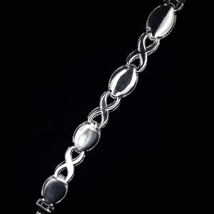 Bracelet en diamant VVS1 certifié IGI scintillant, luxe, or 14 carats, argent 925 avec rubis, œil de perle noire, bijoux pour homme et femme, cadeau - Product Image 3