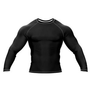 Haut de compression pour homme à séchage rapide, manches longues, anti-UV, pour la gym, la course, respirant, maillot de sport - Product Image 4