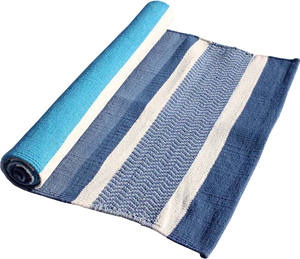 Premium Cotton Yoga Rug <b>Mat</b> with Eco-Friendly Non-Slip Surface for Daily Fitness Practice and Yoga Sessions - Product Image 4