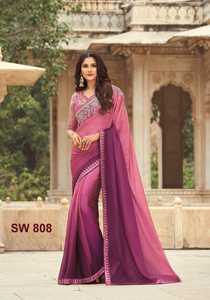 Vêtements de fête traditionnels indiens Saree en soie Blouse Ethnique Meilleure vente Tendance Designer Vente en gros Femmes de haute qualité - Product Image 5