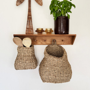 Best choice onion seagrass <b>basket</b> for home decor and kitchen accessories straw <b>wall</b> <b>hanging</b> container - Product Image 4
