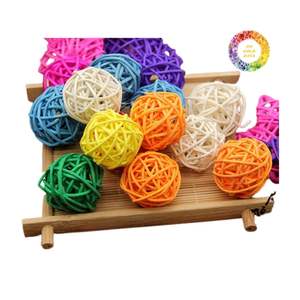 Bolas de ratán tejidas a mano hechas en Vietnam para decoraciones festivas y uso de bricolaje - Product Image 5