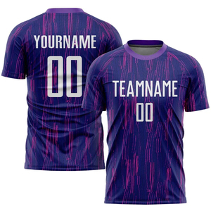 Ventes en gros de maillots de football personnalisés pour adultes, respirants, à séchage rapide, 100% polyester, imprimés par sublimation, avec nom d'équipe - Product Image 4