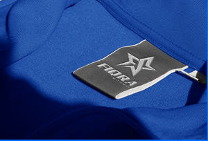 เสื้อโปโลผ้าฝ้ายถักแขนสั้นของผู้ชายเสื้อถักแบบสวมหัวสายเคเบิลสีทึบออกแบบโลโก้100% ได้ตามต้องการ - Product Image 2