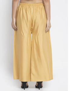 Pantalon Palazzo d'été personnalisé pour femme, coupe ample, doux, respirant, en rayonne et lin, à jambes larges, vente en gros - Product Image 1