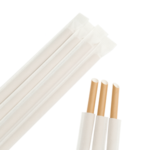 Pajitas Desechables de Papel Kraft Personalizables, Naturales y Puras con Logotipo para Uso en Bares, Hoteles, Cafeterías y Restaurantes - Product Image 6