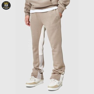 Pantalon décontracté pour homme de haute qualité, taille mi-haute, coupe évasée, léger, 100 % coton, tendance, coupe-vent, infroissable - Product Image 1