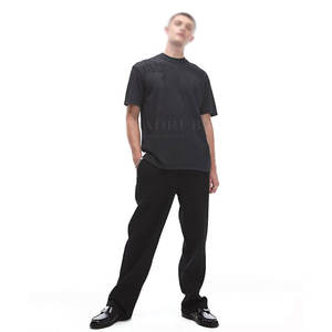 เสื้อยืดปักลายคอกลมสำหรับผู้ชายเสื้อยืดผ้าฝ้ายปักลายสัมผัสนุ่มทนทานสำหรับสตรีทแวร์ - Product Image 3