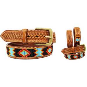 เข็มขัดลูกปัดหนังวัว100% สำหรับผู้ชายและผู้หญิงล่าสุดทำจากหนังวัววัวพร้อมเครื่องมือใช้งานด้วยมือผลิตตามสั่ง - Product Image 1