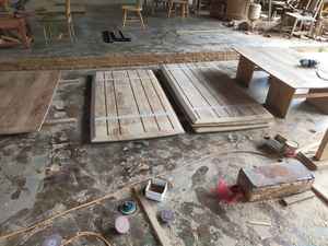 Meubles de salle à manger modernes de luxe pour la maison Table à manger rectangulaire personnalisée 6 chaises Plateau en bois de teck massif de 3 cm pour la cuisine - Product Image 4