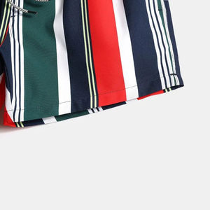 Shorts de bain décontractés pour hommes en polyester de haute qualité, motif uni avec impression numérique - Product Image 5