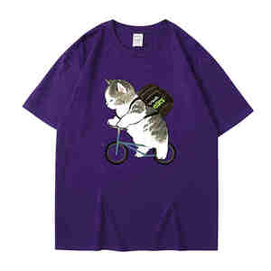 เสื้อยืดฮิปฮอปสำหรับทั้งชายและหญิงผ้าคอตตอนระบายอากาศได้สำหรับ100% พิมพ์ลายโอเวอร์ไซส์พิมพ์ซับลิเมชันฤดูร้อนดีไซน์แบบกำหนดเอง - Product Image 5