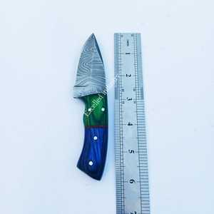 Cuchillo de caza de acero de Damasco de 356 capas hecho a mano, cuchillo táctico de supervivencia, Pakka mango de madera, cuchillo para acampar - Product Image 5