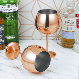 Calice a Forma di Palloncino in Acciaio Inox 304 Riutilizzabile da 700ml 23oz, Colore Oro Rosa, per Gin Tonic e Cocktail - Product Image 6