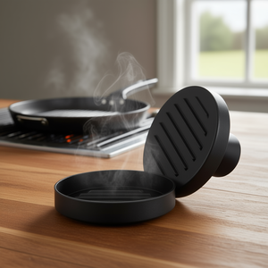 Prensa para Hamburguesas TUTTI X UNO de 11 cm, Antiadherente, de Aluminio, para Carne y Aves, Color Negro, Modelo 22320000 de Ilsa - Product Image 3