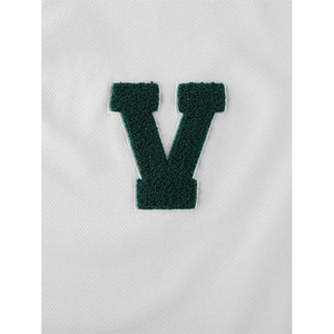 Sweat-shirt ample décontracté de haute qualité à blocs de couleur, col en V, col côtelé, manches longues, coupe ample, broderie en chenille, sweat-shirt pour homme - Product Image 4