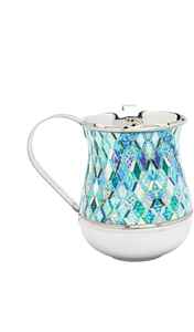 ถ้วยล้างมือแบบยิว Netilat Yadayim ทำจากสแตนเลสสตีล ขนาด 5 นิ้ว 40 ออนซ์ สีเทาทอง ลายตกแต่งหรูหรา สั่งทำได้ ขายดีที่สุด - Product Image 4