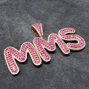 Colgante de diamante de moissanita de Plata de Ley 925 de alta calidad, estilo helado, chapado en oro, joyería fina de Hip Hop, colgantes, regalo - Product Image 4