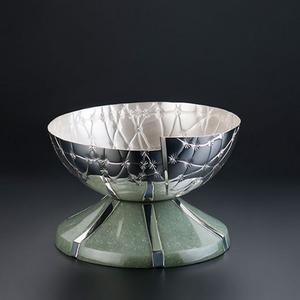 Bol à la mode avec Base en cuivre pour ustensiles de cuisine hôtel retenue acier inoxydable forme ronde grand chocolat Fruit sec bol à bonbons - Product Image 4