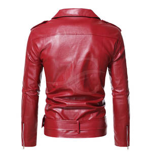 Chaquetas de Invierno para Hombre, Corte Ajustado, de Cuero Genuino y Lona, con Cuello Alto - Precio Bajo al por Mayor - Product Image 2