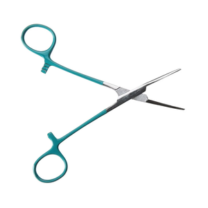 Pince chirurgicale à revêtement vert en acier inoxydable avec mécanisme de verrouillage pour suturer la source d'alimentation manuelle à usage médical - Product Image 5