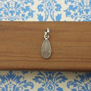 Plata de Ley 925, atractivo Colgante de Piedra ahumada facetada Natural, último diseño de joyería de moda de la India, Plata al por mayor - Product Image 2