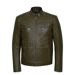 Chaqueta de Invierno de Cuero Vacuno para Hombre, Nueva Moda del Mejor Fabricante, Transpirable, Resistente al Viento, Ecológica, con Logotipo Frontal - Product Image 1